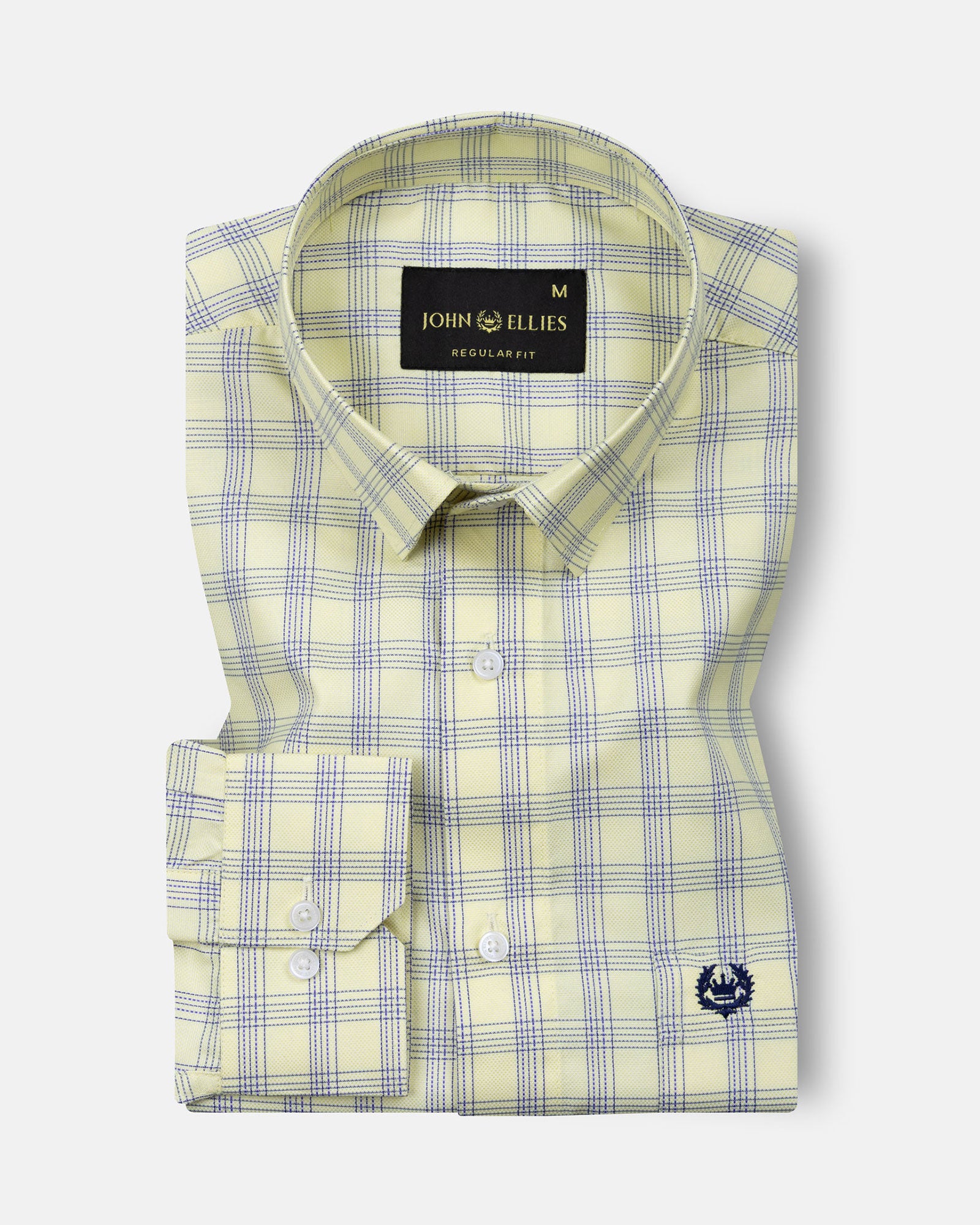 Recon Yellow Check Cotton Shirt - John Ellies