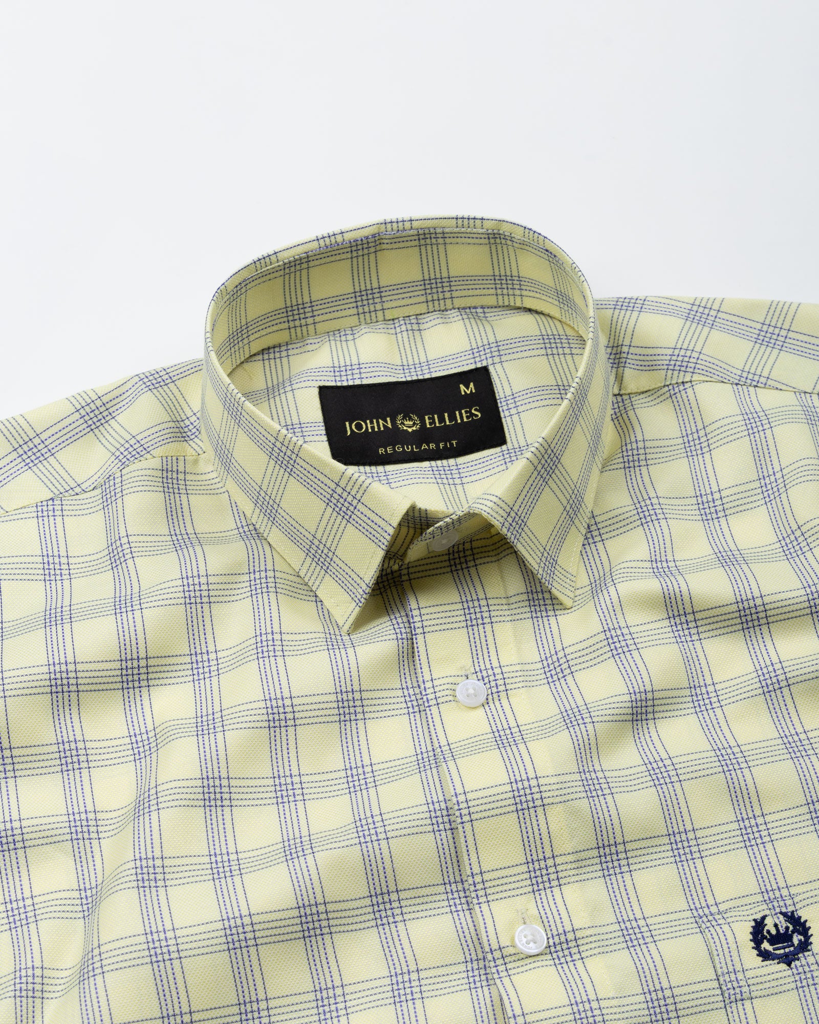 Recon Yellow Check Cotton Shirt - John Ellies