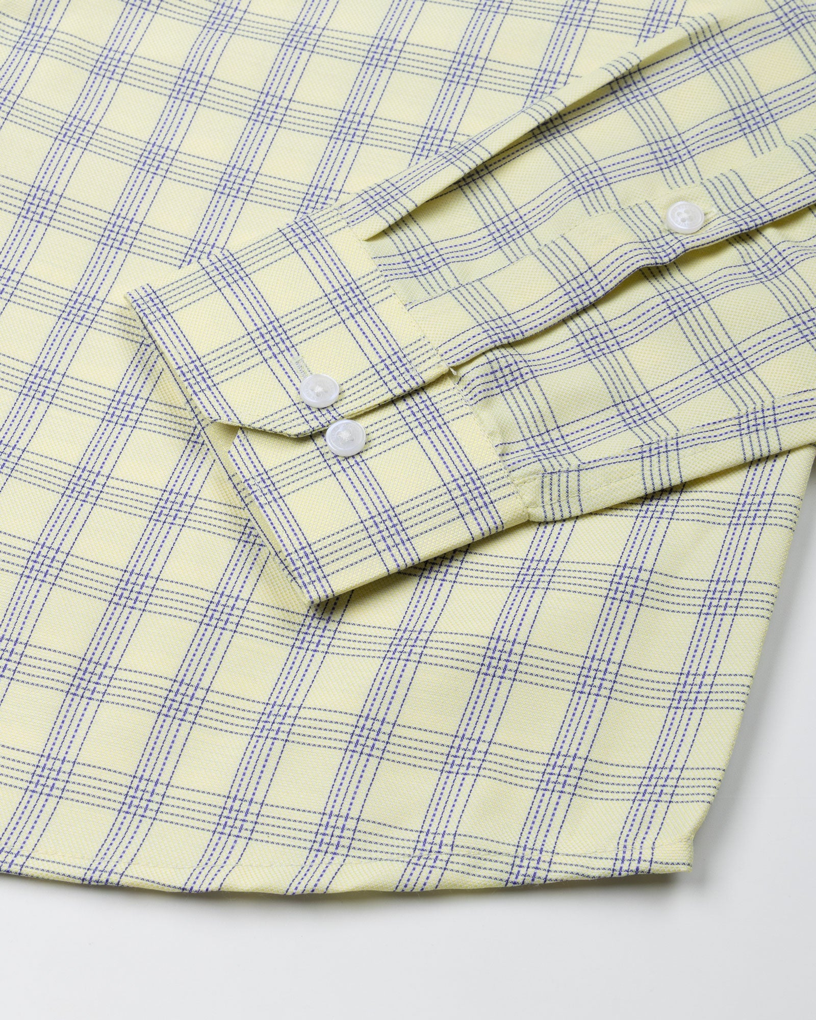 Recon Yellow Check Cotton Shirt - John Ellies