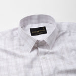 Finite White Check Cotton Shirt - John Ellies