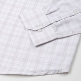Finite White Check Cotton Shirt - John Ellies