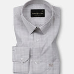 Finite Grey Check Cotton Shirt - John Ellies