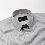 Finite Grey Check Cotton Shirt - John Ellies
