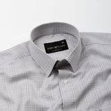 Finite Grey Check Cotton Shirt - John Ellies