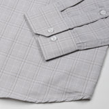 Finite Grey Check Cotton Shirt - John Ellies