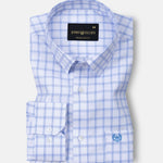 Deng Blue Check Cotton Shirt - John Ellies