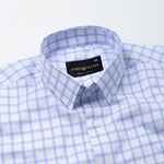 Deng Blue Check Cotton Shirt - John Ellies