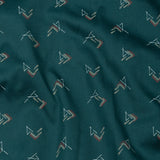 Oryxis Green Printed Button Down Cotton Shirt - John Ellies