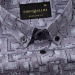 Oryxis Lavender Printed Button Down Cotton Shirt - John Ellies