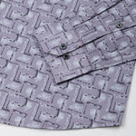 Oryxis Lavender Printed Button Down Cotton Shirt - John Ellies
