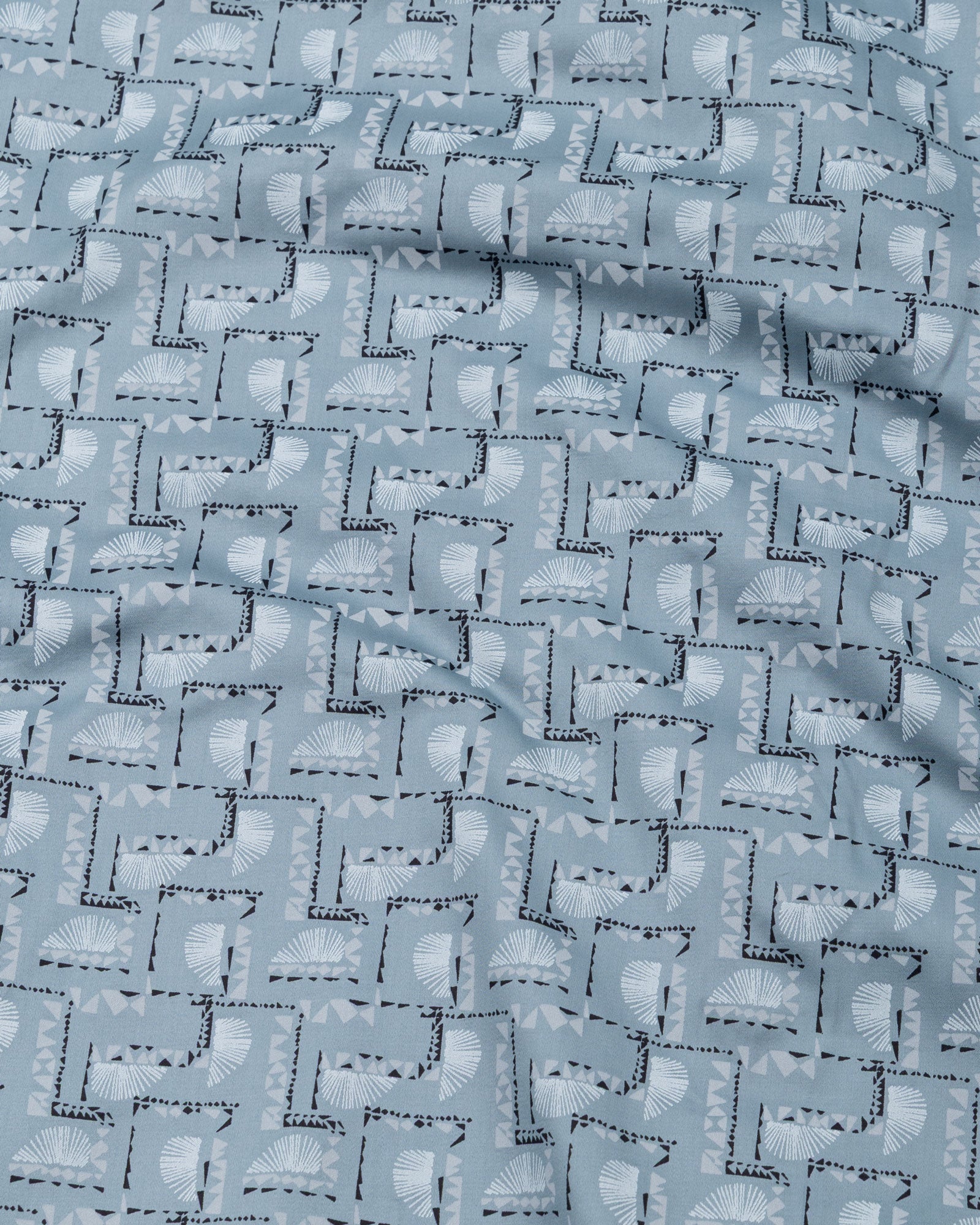 Oryxis Olive Printed Button Down Cotton Shirt - John Ellies