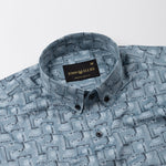 Oryxis Olive Printed Button Down Cotton Shirt - John Ellies