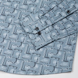 Oryxis Olive Printed Button Down Cotton Shirt - John Ellies