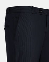 Palermo Navy Blue Stripe Formal Cotton Pant