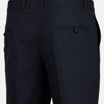 Palermo Navy Blue Stripe Formal Cotton Pant - John Ellies