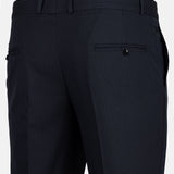 Palermo Navy Blue Stripe Formal Cotton Pant - John Ellies