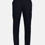 Palermo Navy Blue Stripe Formal Cotton Pant - John Ellies