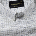 Oryxis White Printed Button Down Cotton Shirt - John Ellies