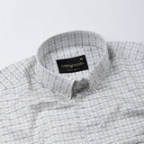 Oryxis White Printed Button Down Cotton Shirt - John Ellies