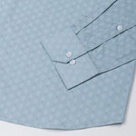 Oryxis Teal Printed Button Down Cotton Shirt - John Ellies