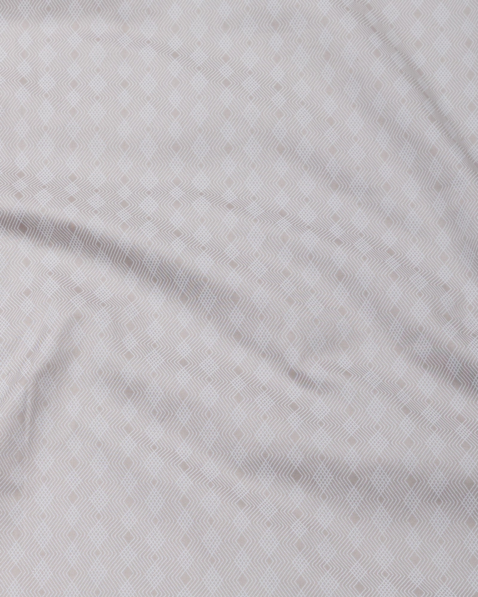 Oryxis Beige Printed Button Down Cotton Shirt - John Ellies