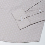 Oryxis Beige Printed Button Down Cotton Shirt - John Ellies