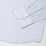 Oryxis Blue Printed Button Down Cotton Shirt - John Ellies