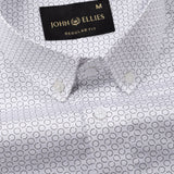 Oryxis Black Printed Button Down Cotton Shirt - John Ellies