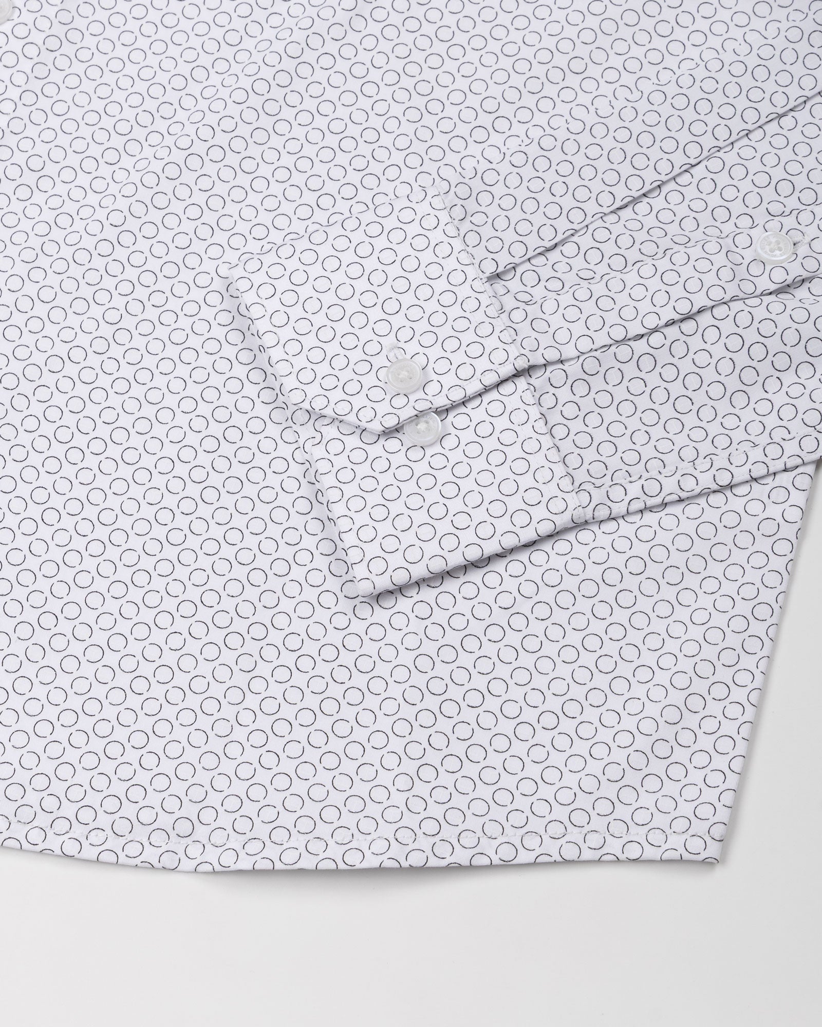 Oryxis Black Printed Button Down Cotton Shirt - John Ellies