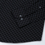 Oryxis Black Printed Check Cotton Shirt - John Ellies