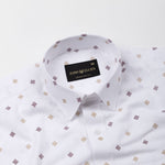 Velora Yellow Linen Blend Printed Shirt - John Ellies