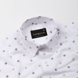 Velora Yellow Linen Blend Printed Shirt - John Ellies