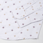 Velora Yellow Linen Blend Printed Shirt - John Ellies