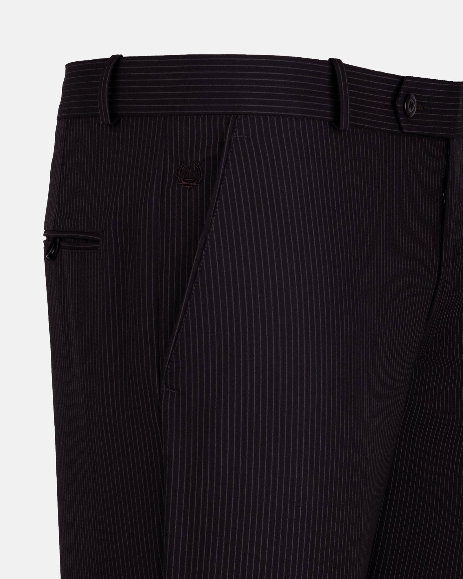 Palermo Purple Stripe Formal Cotton Pant - John Ellies