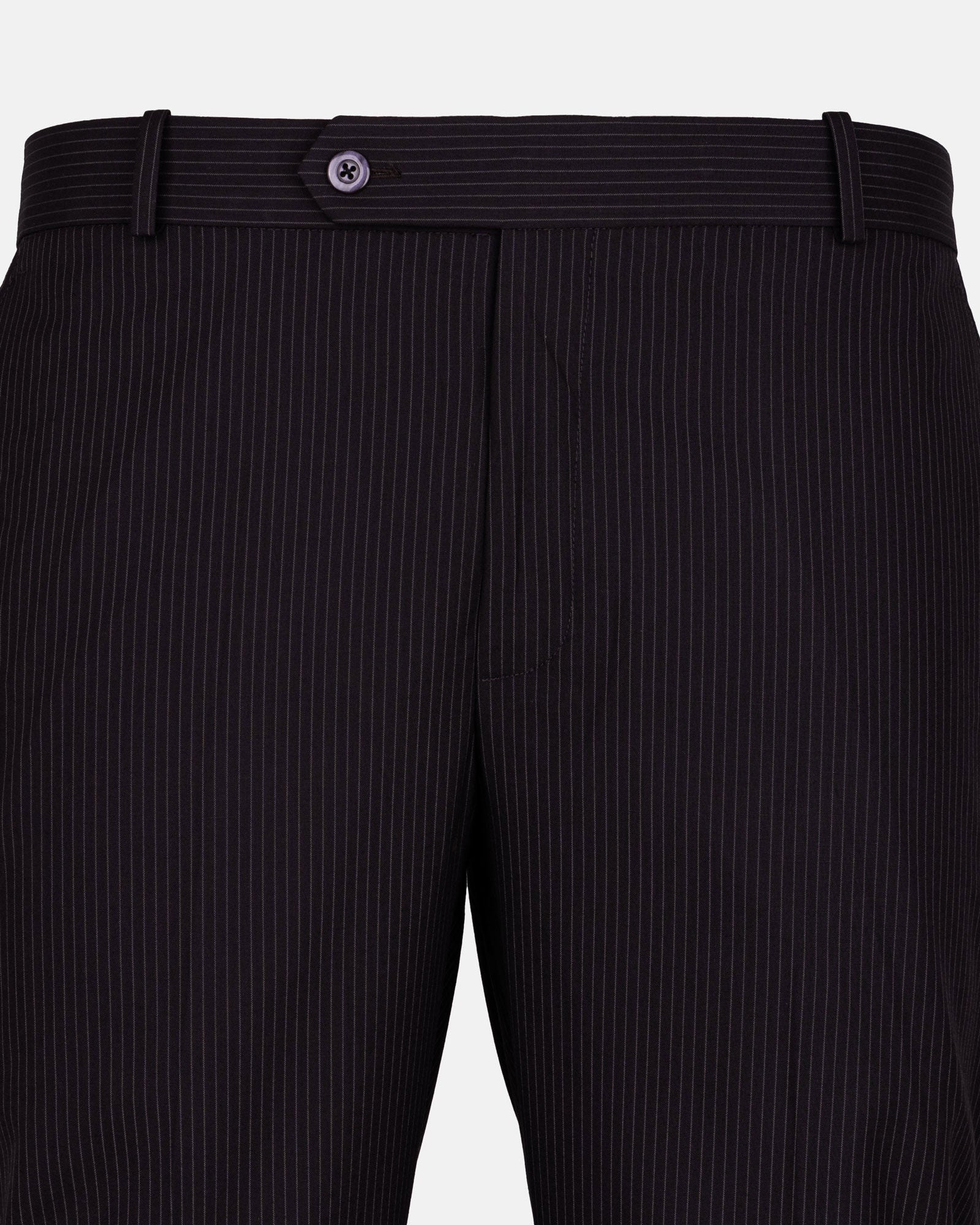 Palermo Purple Stripe Formal Cotton Pant - John Ellies