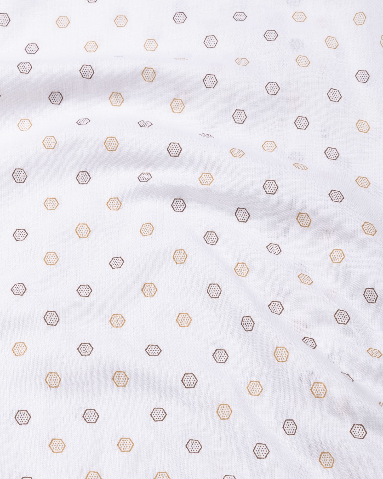 Zyro Brown Luxurious Linen Printed Shirt - John Ellies