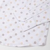 Zyro Brown Luxurious Linen Printed Shirt - John Ellies