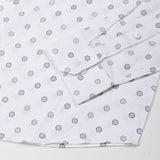 Zyro Grey Luxurious Linen Printed Shirt - John Ellies