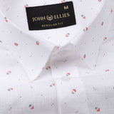 Zyro Pink Luxurious Linen Printed Shirt - John Ellies