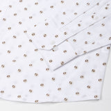 Zyro Yellow Luxurious Linen Printed Shirt - John Ellies