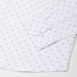 Zyro White Luxurious Linen Printed Shirt - John Ellies