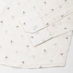 Zyro Cream Luxurious Linen Flower Printed Shirt - John Ellies