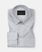 Cyron Grey Printed Cotton Shirt