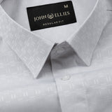 Cyron Grey Printed Cotton Shirt - John Ellies