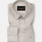 Cyron Tan Printed Cotton Shirt - John Ellies