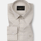 Cyron Tan Printed Cotton Shirt - John Ellies
