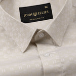 Cyron Tan Printed Cotton Shirt - John Ellies