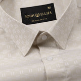 Cyron Tan Printed Cotton Shirt - John Ellies