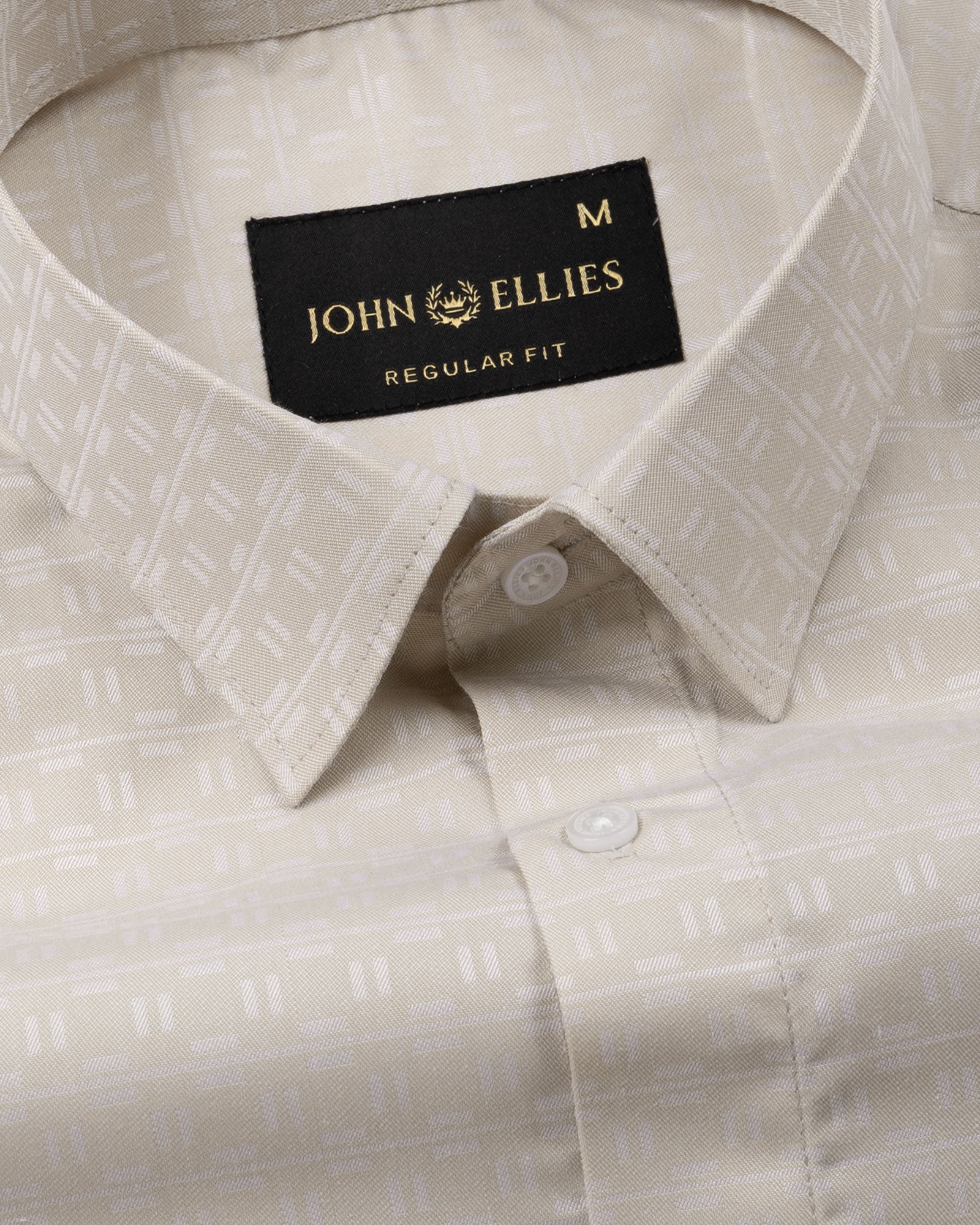 Cyron Tan Printed Cotton Shirt - John Ellies