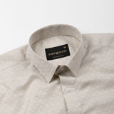 Cyron Tan Printed Cotton Shirt - John Ellies